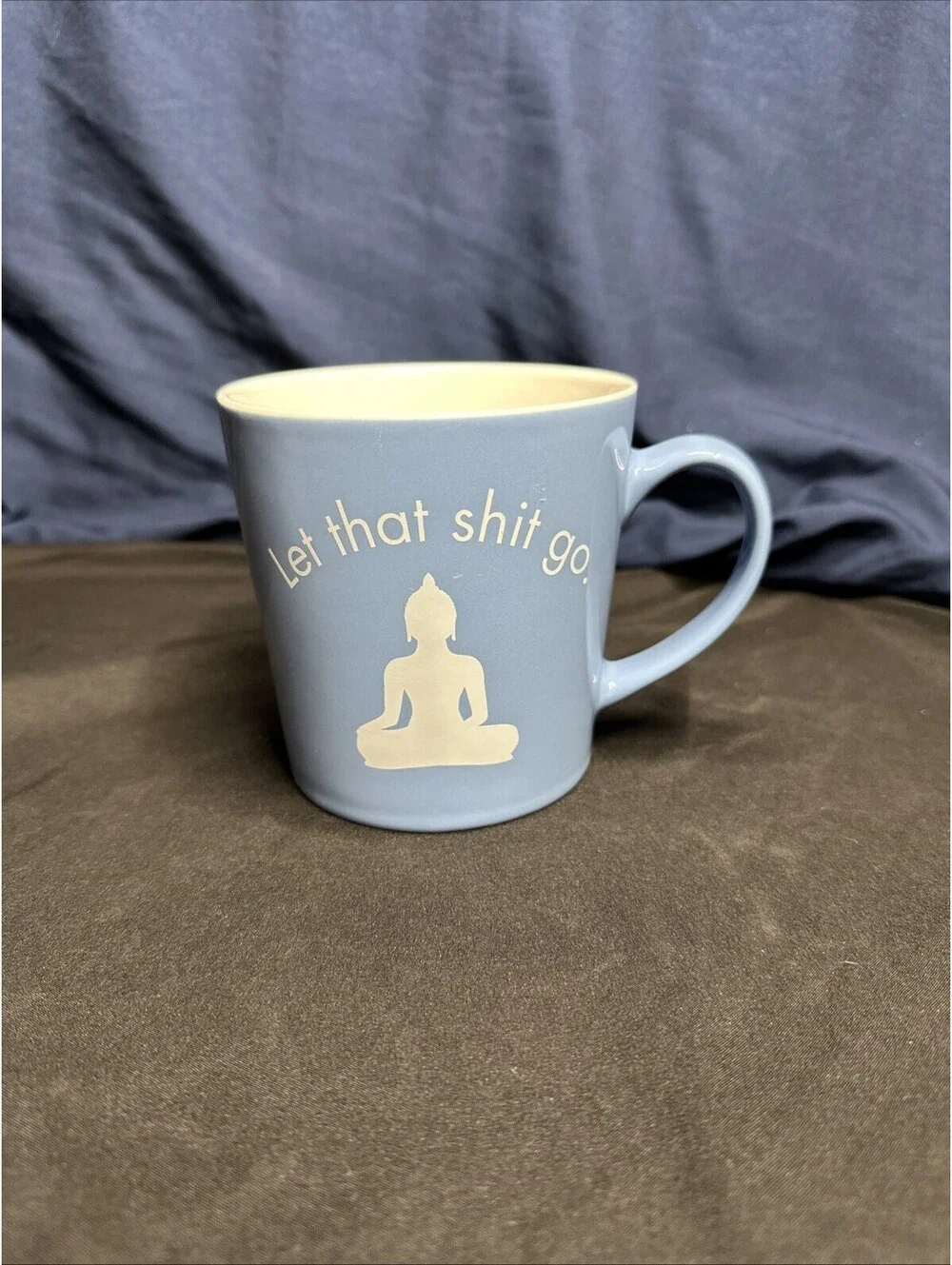 11oz Ceramic Coffee Tea Mug Glass Cup Let That Sht Go Buddha Funny